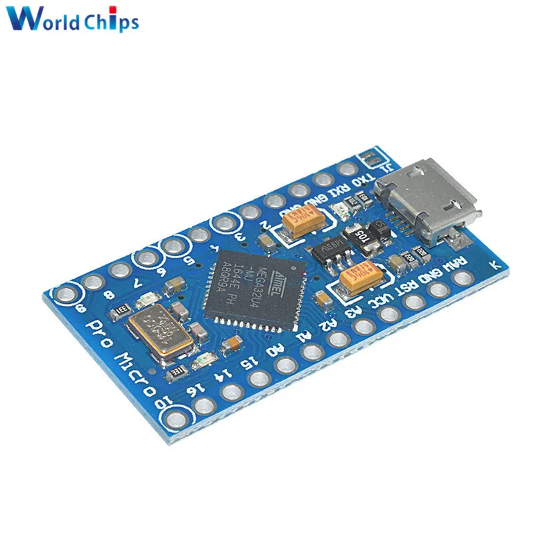 5 шт. USB ATmega32U4 Pro Micro в 16 МГц модуль для Arduino ATMega 32U4 контроллер reзамена Mini с Pins|usb