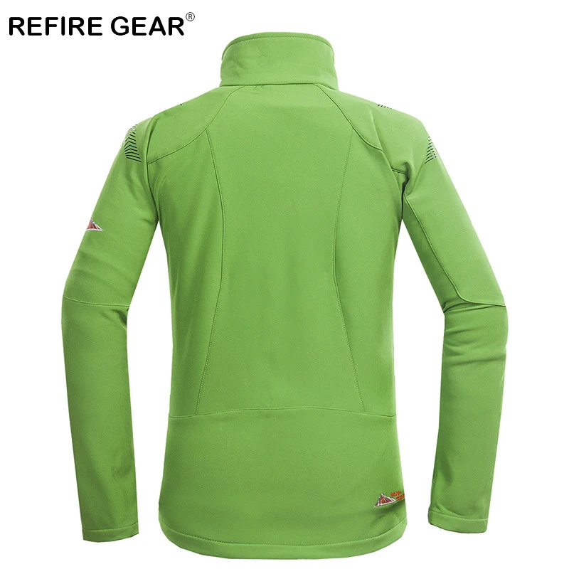 Мужская ветрозащитная куртка ReFire Gear теплая флисовая водонепроницаемая для