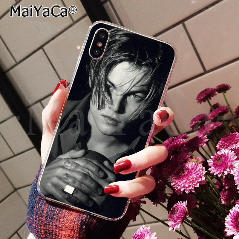 MaiYaCa Leonardo Dicaprio young Новинка чехол для телефона Fundas чехол для iPhone 6 S 6 plus 7 7 plus 8 8 Plus X Xs MAX 5 5S XR