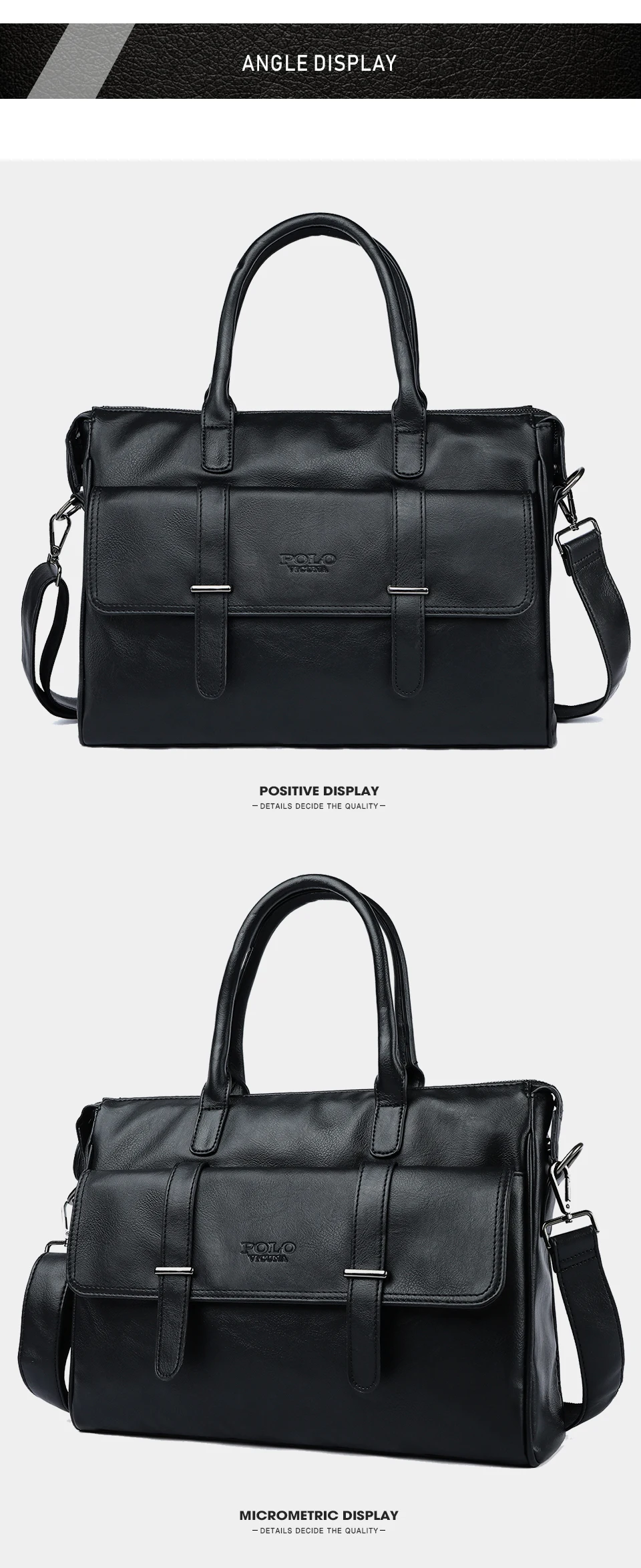 VICUNA POLO, новинка, черный кожаный известный бренд, деловой мужской портфель для документов, мужская сумка ts, Повседневная, большая вместительность, дорожные мужские сумки