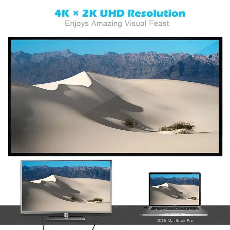 Choetech Usb type C для Displayport Кабель-адаптер S8 Plus 4Kx2K @ 60 Гц Usb-C Dp кабель Macbook Pro 2017/2016 |