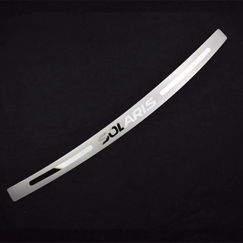 

Car Rear Bumper Rearguards Plate For Hyundai Solaris 2010-2015 Solaris Stainless Steel Rear Bumper Protector