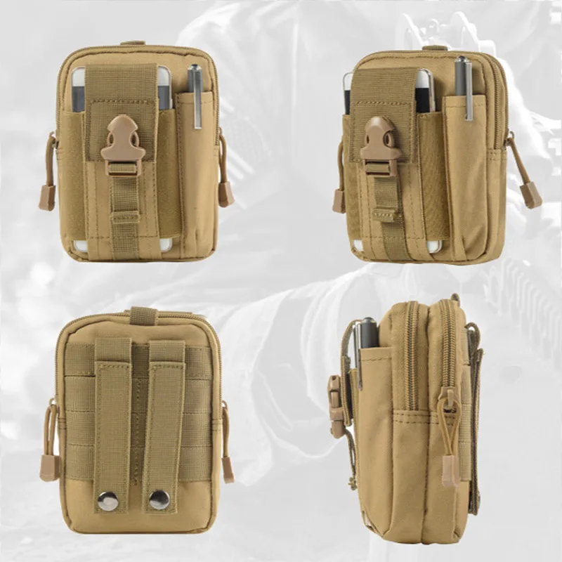 Outdoor Multi-Function Climbing Trekking Sports Running Waterproof Splashing 5.5/6 Inch Phone Package Saddlebag Tactical Pocket | Спорт и