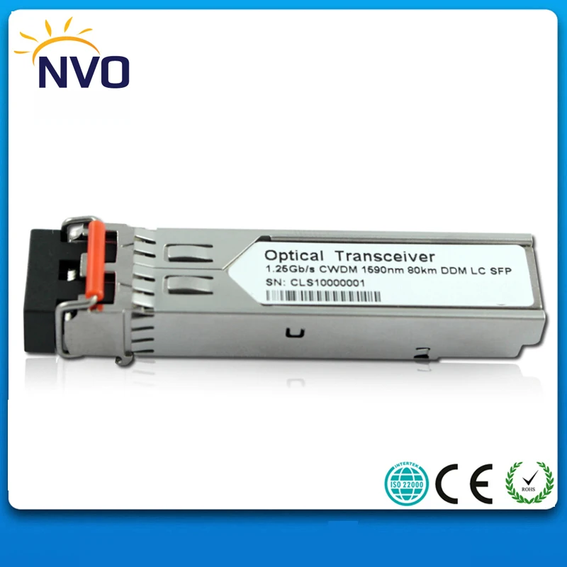 1 25G 1590nm двойное волокно LC 80km CWDM SFP приемопередатчик с DDM волоконно-оптический