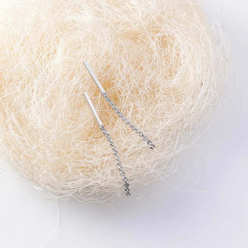 E213.Contracted и прохладный ветер металлическая длинная удлиненные серьги для