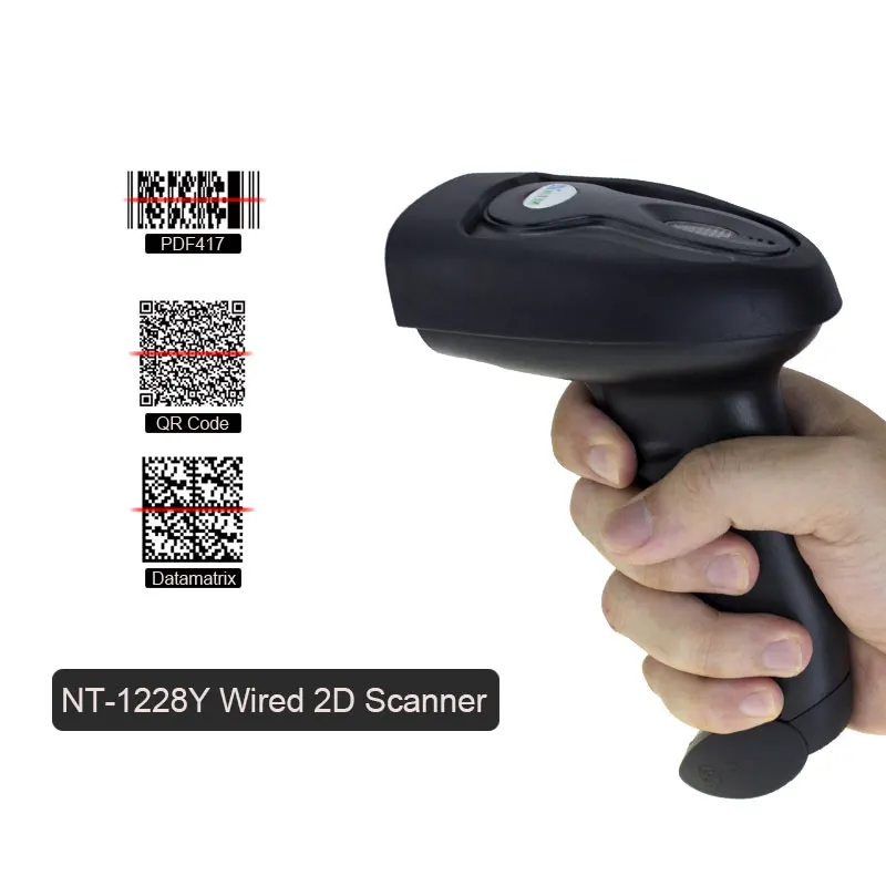 NT-1228W беспроводной 2D QR сканер штрих-кода и NT-1228BC Bluetooth CCD ридер NT-1228 USB проводной для