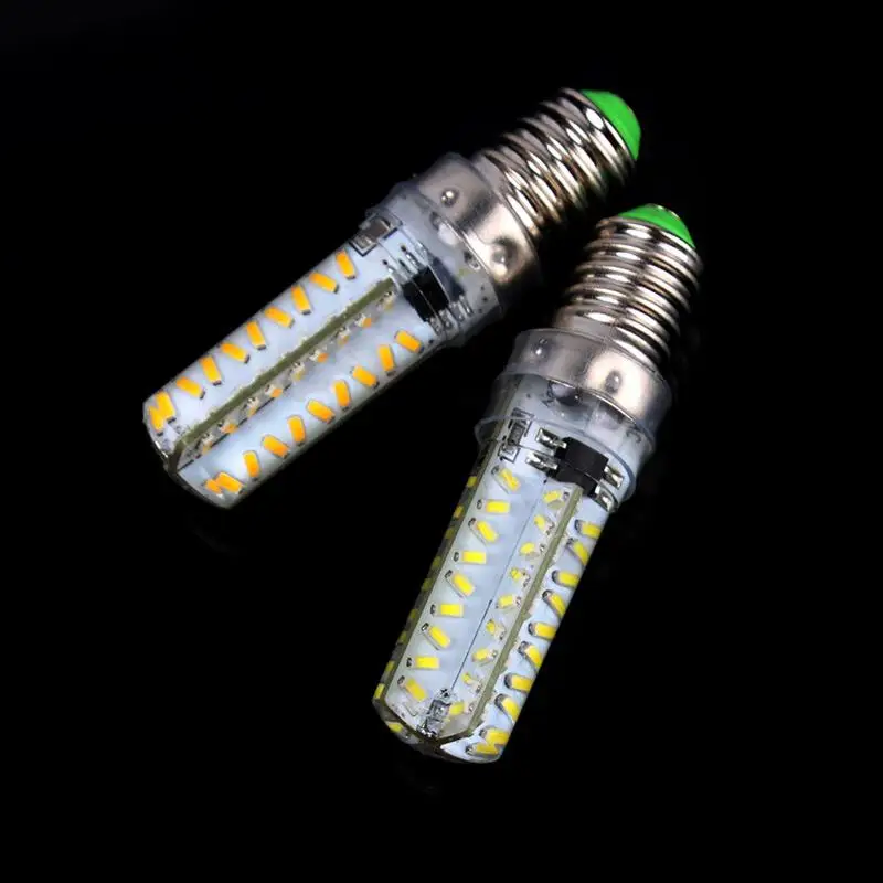 Dimmable 7W E14 3014 SMD 72 LEDs Droplight Silicone Body Bulb AC 220V Crystal Chandeliers LED Light Lamp 5pcs/lot | Освещение
