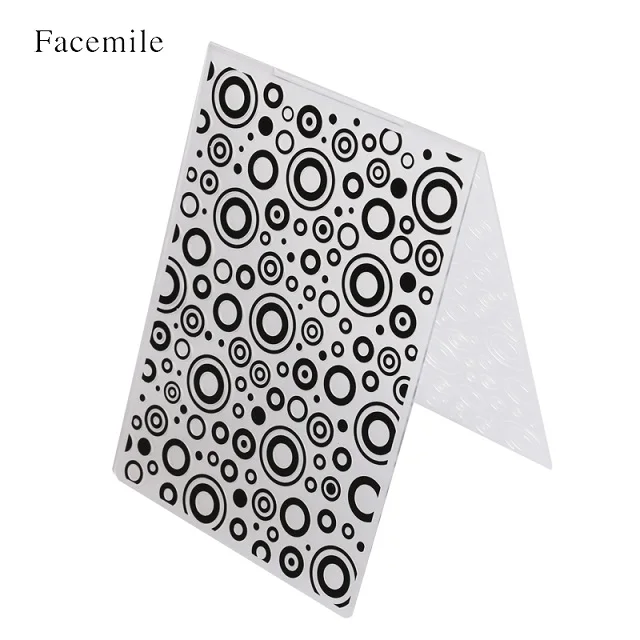 circle Facemile 1 шт пластиковая папка шаблонов для тиснения для скрапбукинга фотоальбом бумажная карта ремесло открытка изготовление свадебного украшения - Цвет: circle