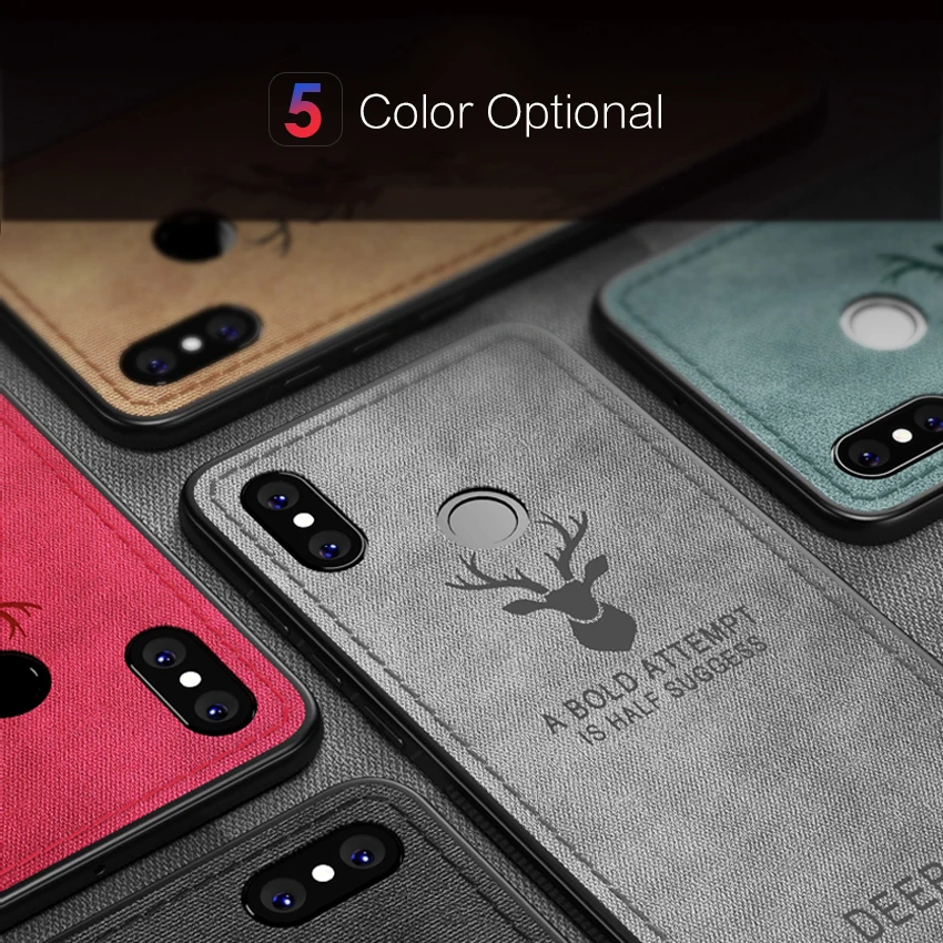 TCICPC Phone Cases For Xiaomi Mi 8 Mi8 SE Case Deer Luxury Slim Full Protection Cloth Silicon Protective Back Cover |