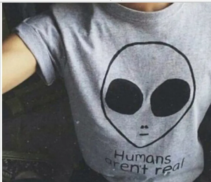 

Футболка с принтом человека-это настоящая забавная цитата, футболка tumblr, женские модные футболки, футболка, серая футболка для девочек с бло...