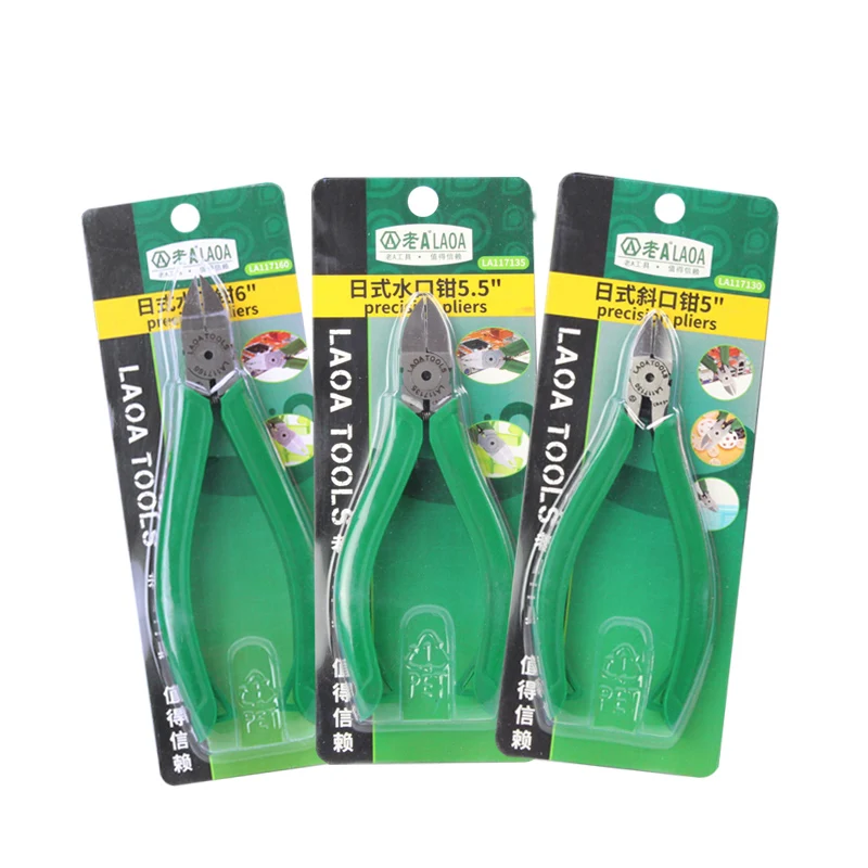 

LAOA 5/5.5/6 inch Cr-V Plastic Pliers Electrical Wire Cable Cutters Diagonal Pliers Forceps Side cutter tools