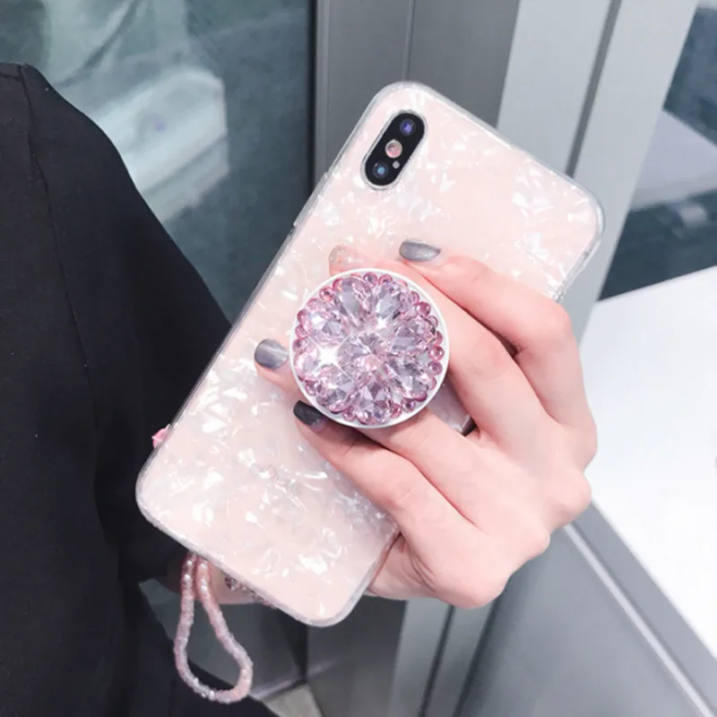 SY чехол 3D АЛМАЗНОЕ КОЛЬЦО силиконовый для телефона iPhone X XR Xs Max 6 6S 7 8 Plus samsung S7 edge S8 S9