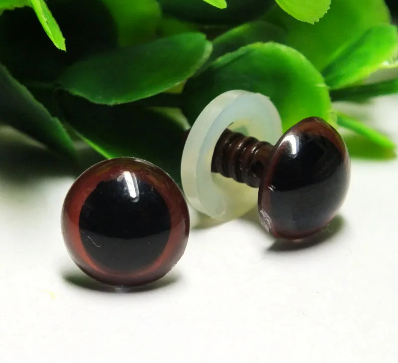 Коричневый 5-18 мм смешанные цвета Глаза животных безопасности Eyes-100pcs - Цвет: Коричневый