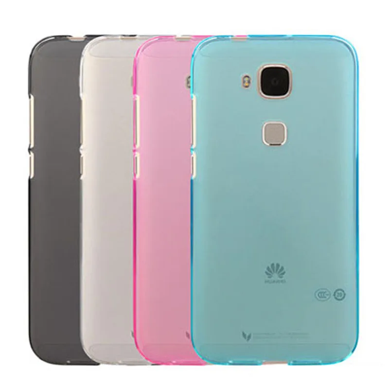 Для Huawei G7 плюс Чехол 4 цвета матовая ТПУ кремния Защитная крышка телефона cace для