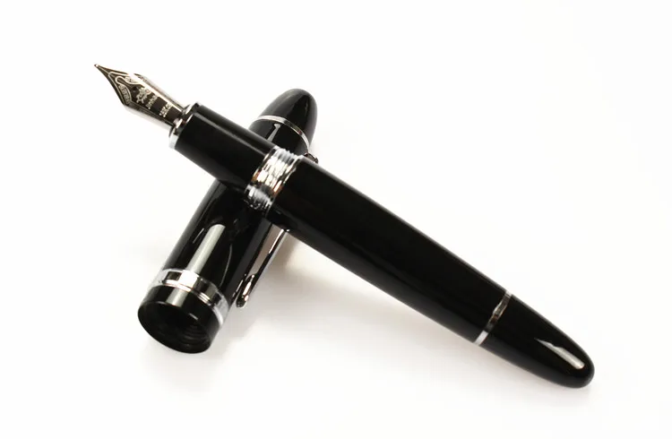 JINHAO 159 18KGP 0 7 мм среднее перо с широким основанием авторучка бесплатно черной