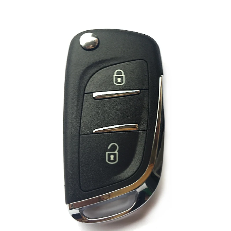 Modified 2 Buttons 2 3 кнопки корпус автомобильного ключа дистанционного управления чехол для peugeot 207 307 306 407 408 607 партнер Складной флип ключ пустой брелок крышка VA2 лезвие - Цвет: Modified 2 Buttons