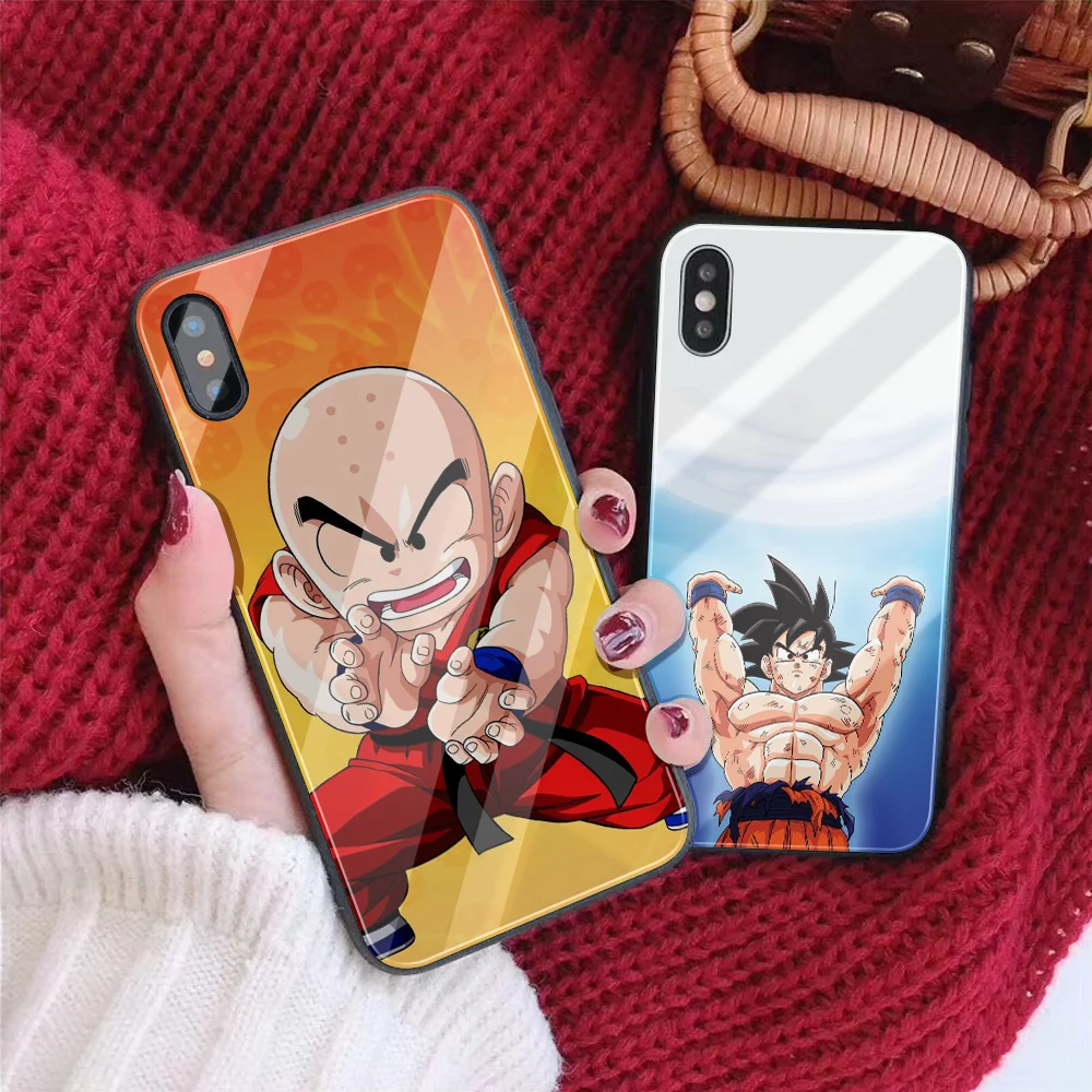 Dragon Ball DIY чехол для телефона для iPhone 7 8 6 S Plus Капа из закаленного стекла заказной Goku чехол для телефона для iPhone X XR XS 11 Pro MAX