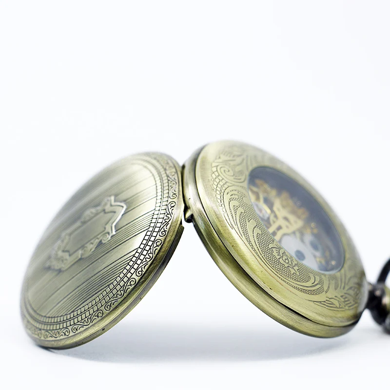 Antique Throne Noble Badge Gentleman Mechanical Pocket Watch Vintage Pendant Necklace Bracelet Steampunk Clock Gift