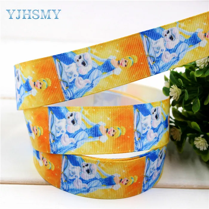 10 yards-2 Yjhsmy 173207, 25 мм 10 ярдов мультфильм Ленты Термальность передачи печатных Grosgrain Свадебные Аксессуары Сделай Сам материал ручной работы - Цвет: 10 yards-2