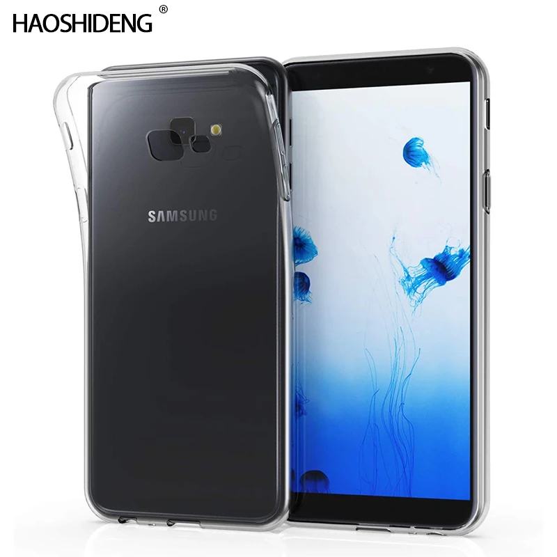 Чехол для samsung Galaxy J4 TPU Силиконовый прочный прозрачный мягкий чехол Plus 2018 J400F