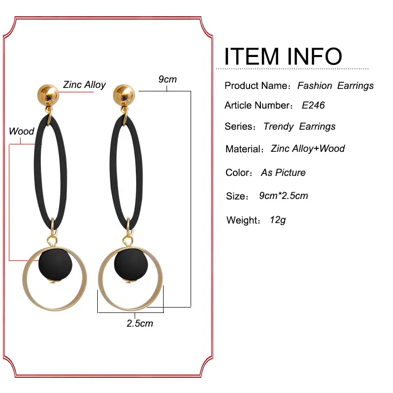 F&ampU Long Dangle Drop Fashion New Arrival Summer Collection Unique Style Bijoux Jewelry Earrings for Women | Украшения и