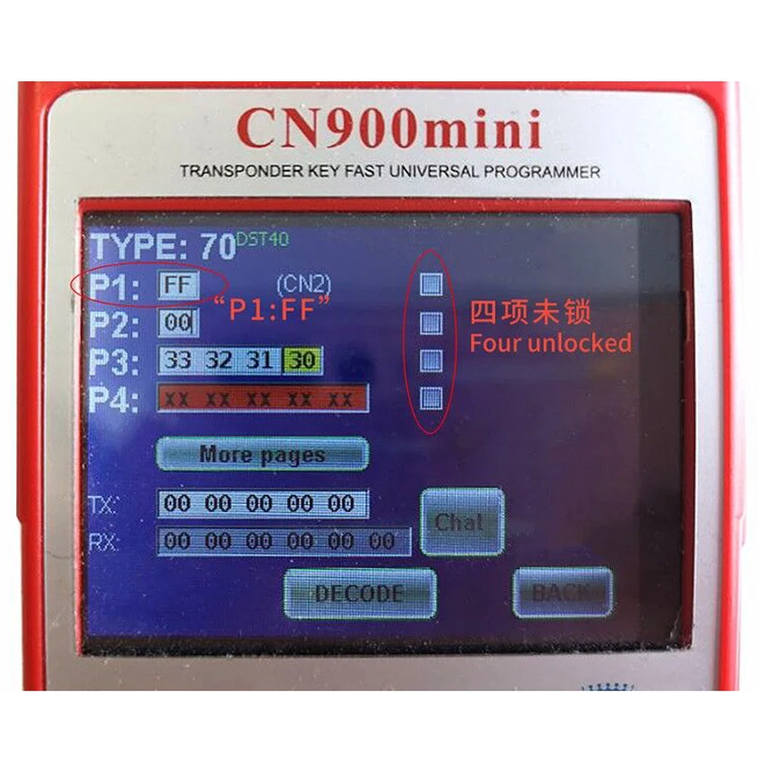 Автомобильный ключ чип CN4D70 карбоновый 80 бит PG1FF (TP0619) (317145) используется для