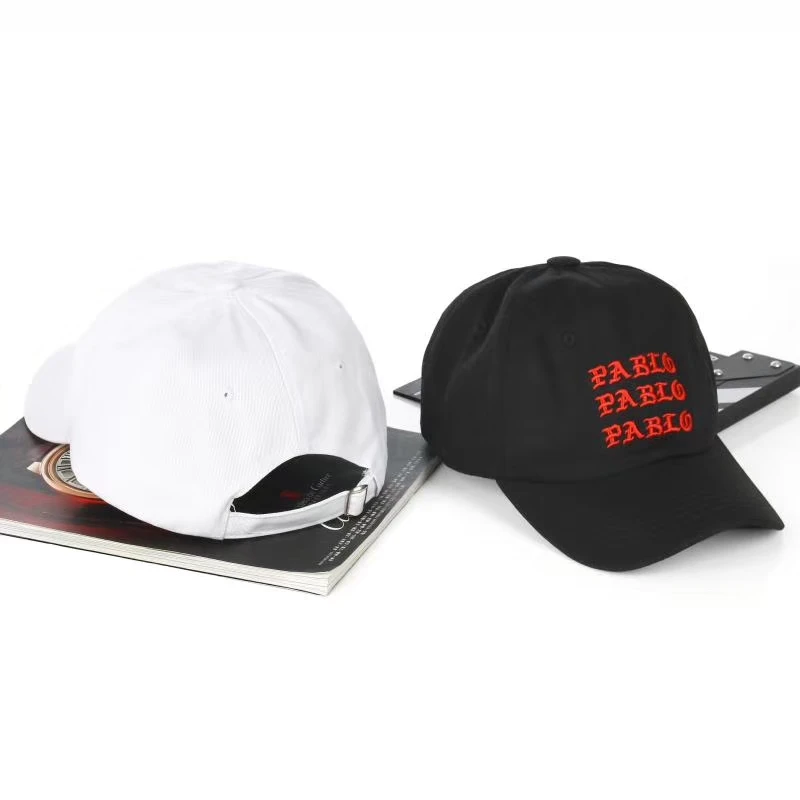 Мне нравится Пабло красная шляпа c вышивкой для отца бейсболки Kanye West 350 boost TLOP