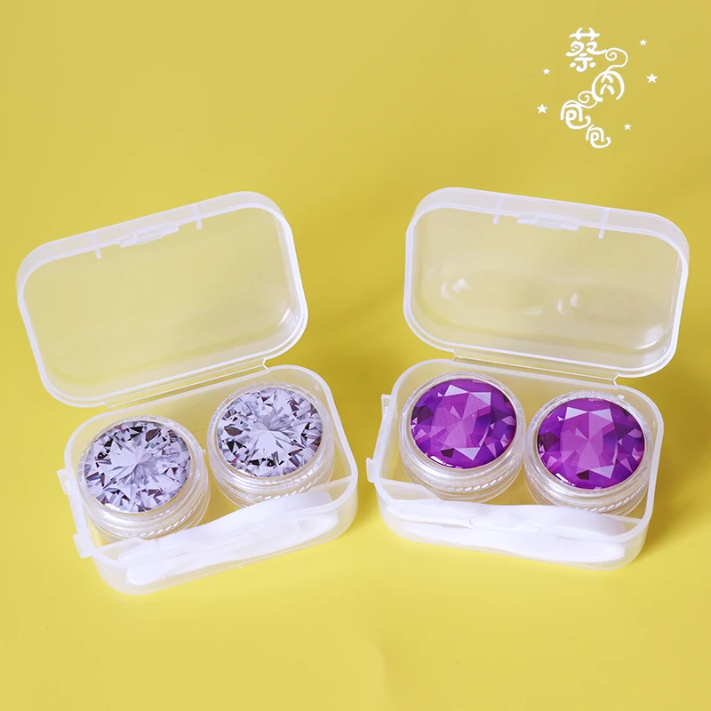 20 компл./лот новая блестящая контактные линзы коробка/сопутствующая