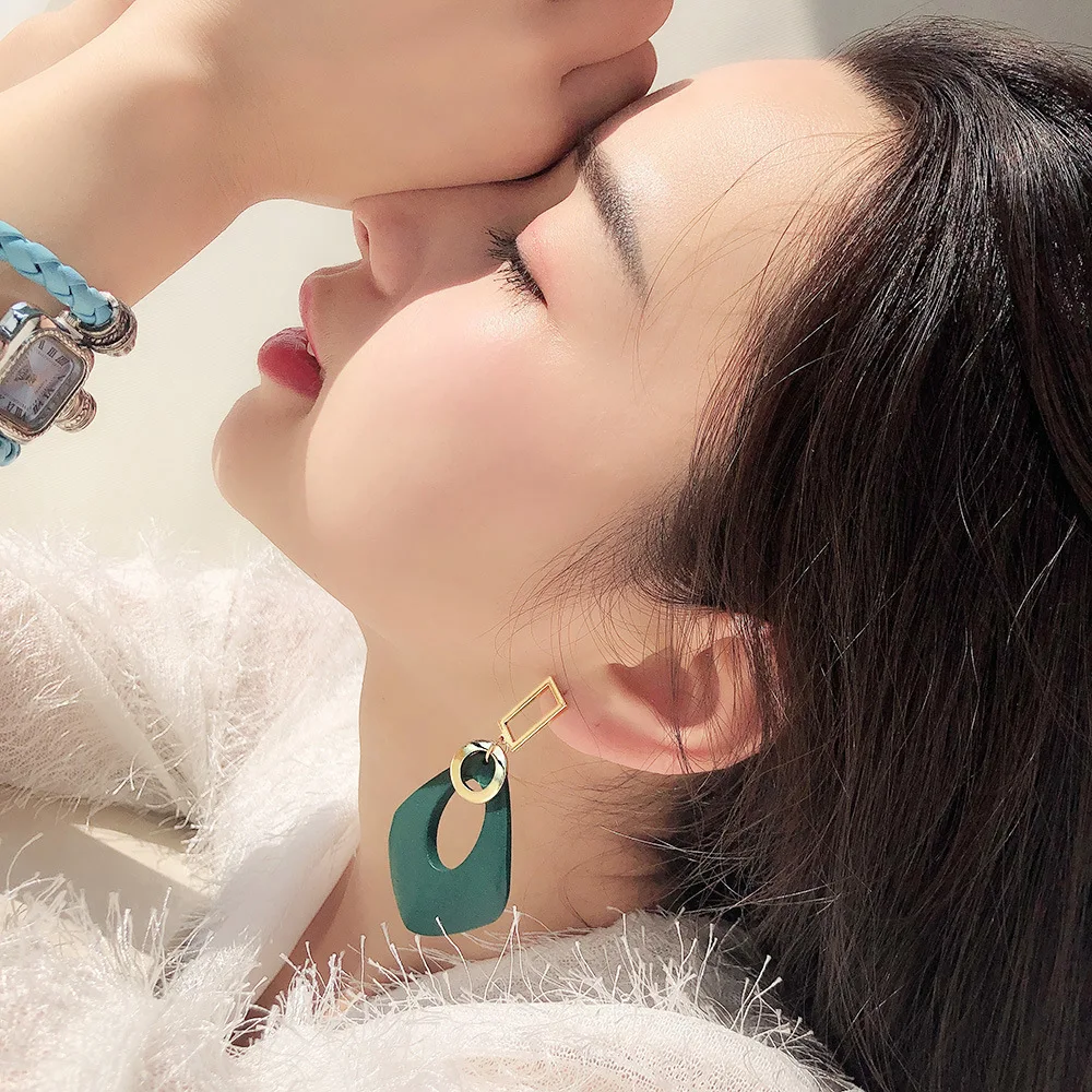 ZG 925 Silver Needle Earrings Women Long New Exaggerated Fashion Personality Temperament Female Earring 2019 Jewelry | Украшения и