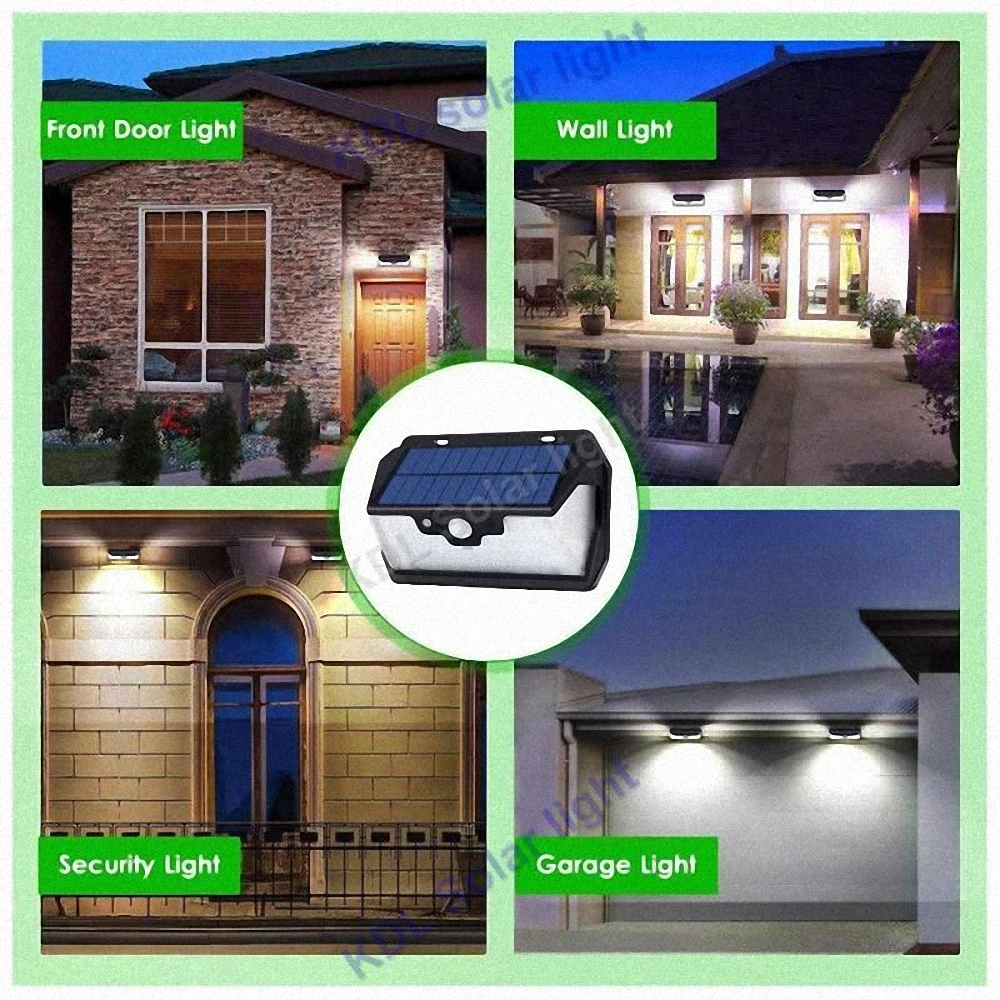 55 leds Solar light remote control radar 3 side lighting usb port ip65 smart led lamp Outdoor Garden street patio yard wa | Освещение