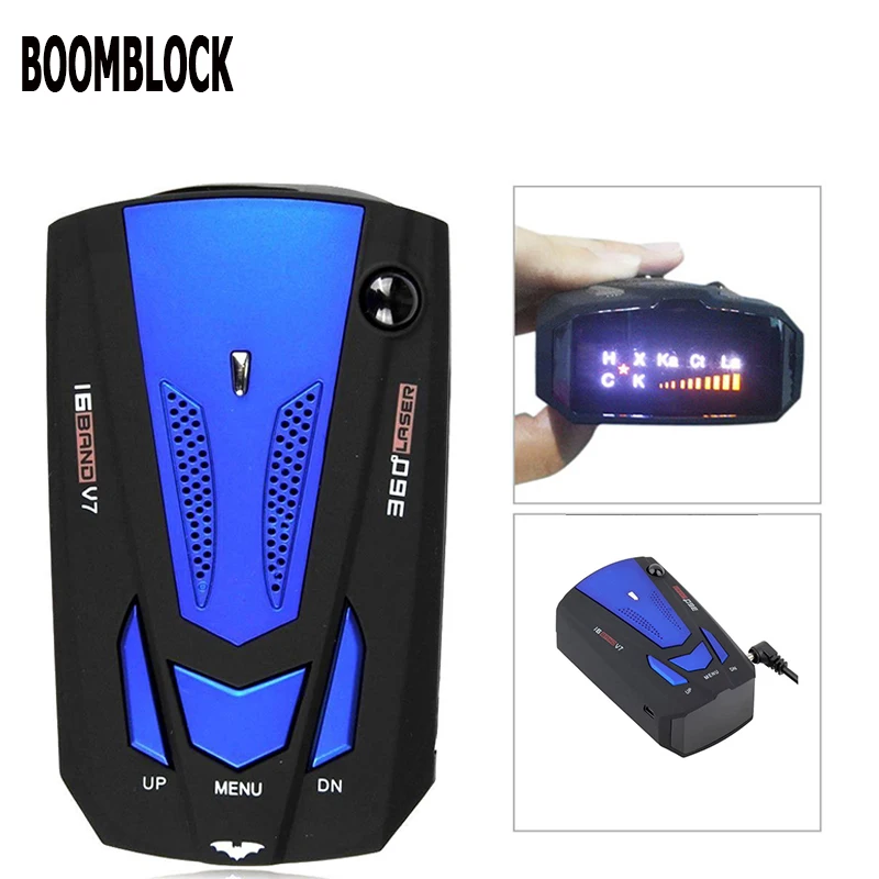BOOMBLOCK автомобильный радар-детектор Gps светильник ка 16 диапазонов голосовое