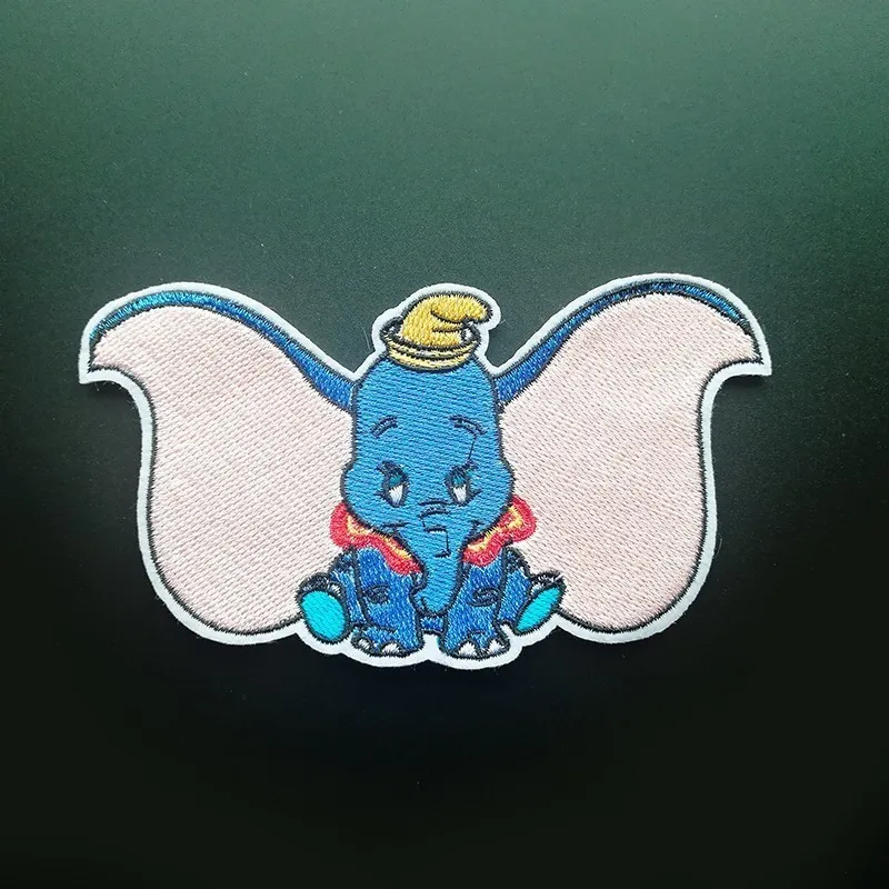 1 шт. Высококачественная Милая шляпа Dumbo фильм слон мультфильм Железный На Патчи Одежда diy эмблемы с вышивкой аппликация Patchworks