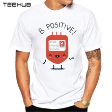 2019 Мужская забавная футболка TEEHUB с принтом положительный B
