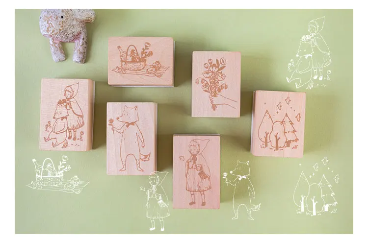 Винтажное лесное сказочное животное сказочные штампы DIY Деревянные и резиновые штампы для скрапбукинга канцелярские товары Скрапбукинг Стандартный штамп YZ032