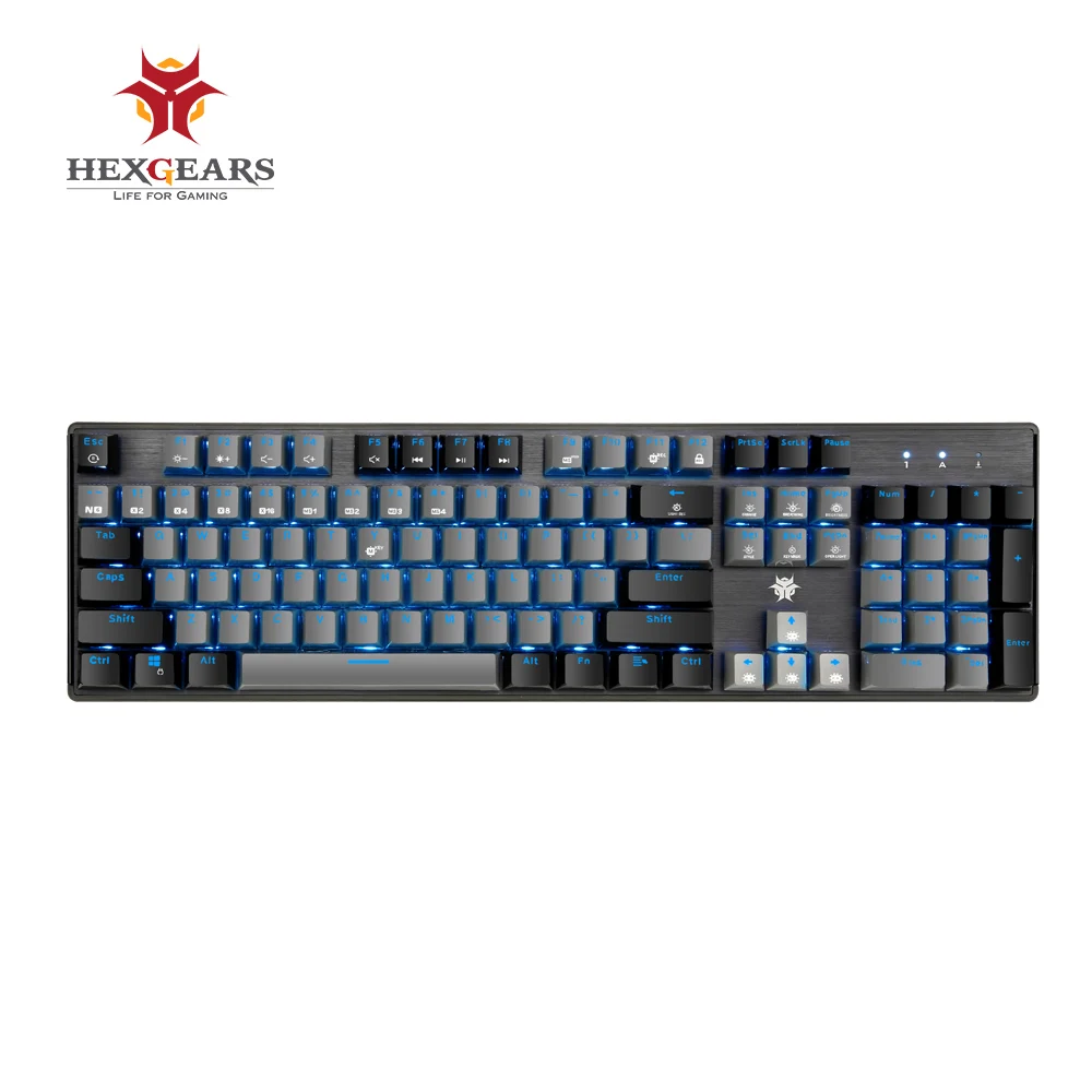 GK715-Gray-Black HEXGEARS GK715 Kailh коробка переключатель игровая клавиатура Водонепроницаемый Розовый 104 клавишная клавиатура переключатель горячей замены Механическая игровая клавиатура - Цвет: GK715-Gray-Black