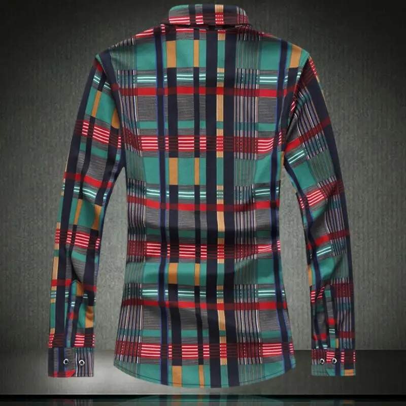 Мужская модная рубашка Camisa Masculina плюс размер M 7XL западные рубашки мужские обычные