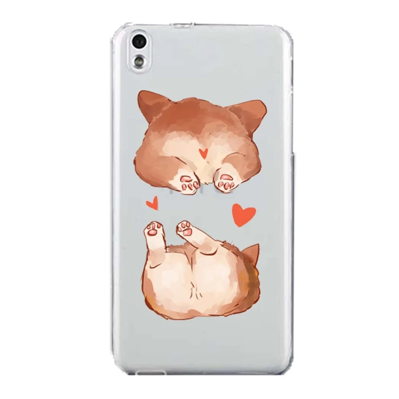 Horse Soft Clear TPU Phone Case For HTC D820 M8 M9 A9 Leaf Flora Printed Luxury Flower Dog Transparent Cute Cover Free Shipping | Мобильные