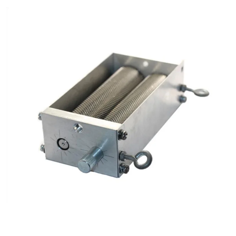 Hand Held Malt Grain Mill Home Brewed Beer Machine Double-roll Crusher 2-roll Grinder Brewing Equipment | Дом и сад