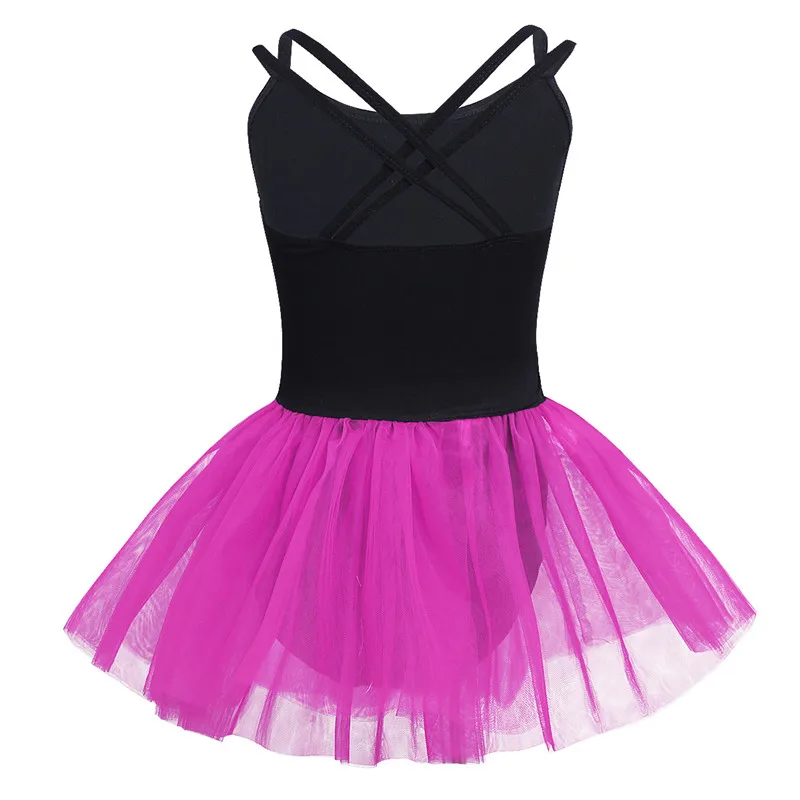 TiaoBug Kids Teens Cotton Spaghetti Straps Ballet Tutu Dress Girls Dance Gymnastics Leotard with Mesh Skirt Set Ballerina | Тематическая