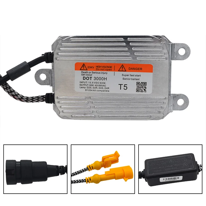 SKYJOYCE 1 пара Быстрый Яркий DLT T5 HID балласт 55 Вт с блоками зажигания Mental Digital для