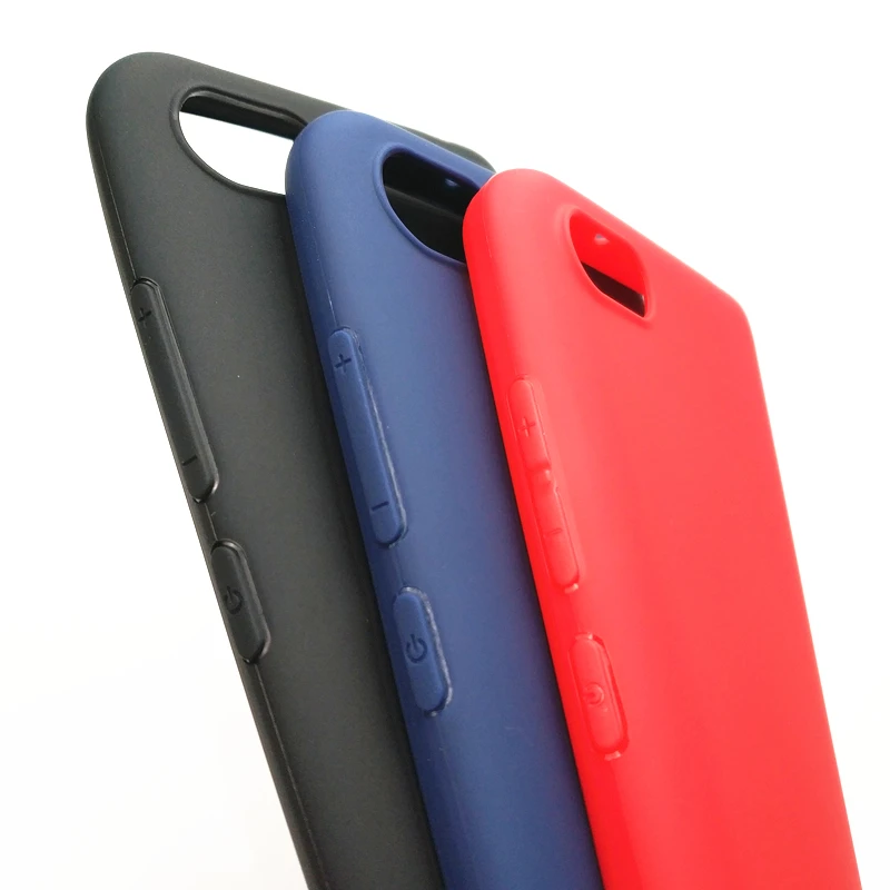 Чехол для Redmi 6A матовый чистый цвет мягкий силиконовый чехол Xiaomi нескользящий