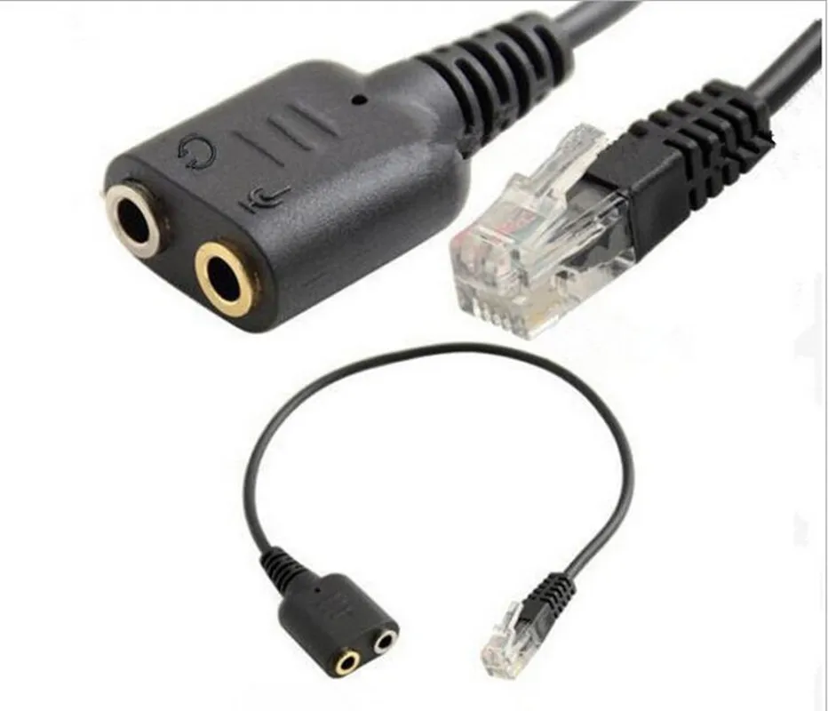Кабель для гарнитуры 2X3 5 мм к разъему RJ9 адаптер конвертер подключения