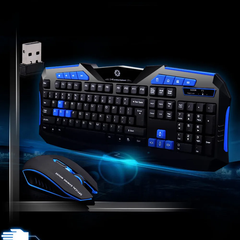 Игровая мышь Беспроводная 2 4G Клавиатура и набор компьютерный мультимедийный