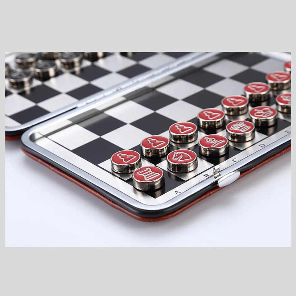 Дорожный Магнитный Шахматный набор карманный мини шахматная игра из