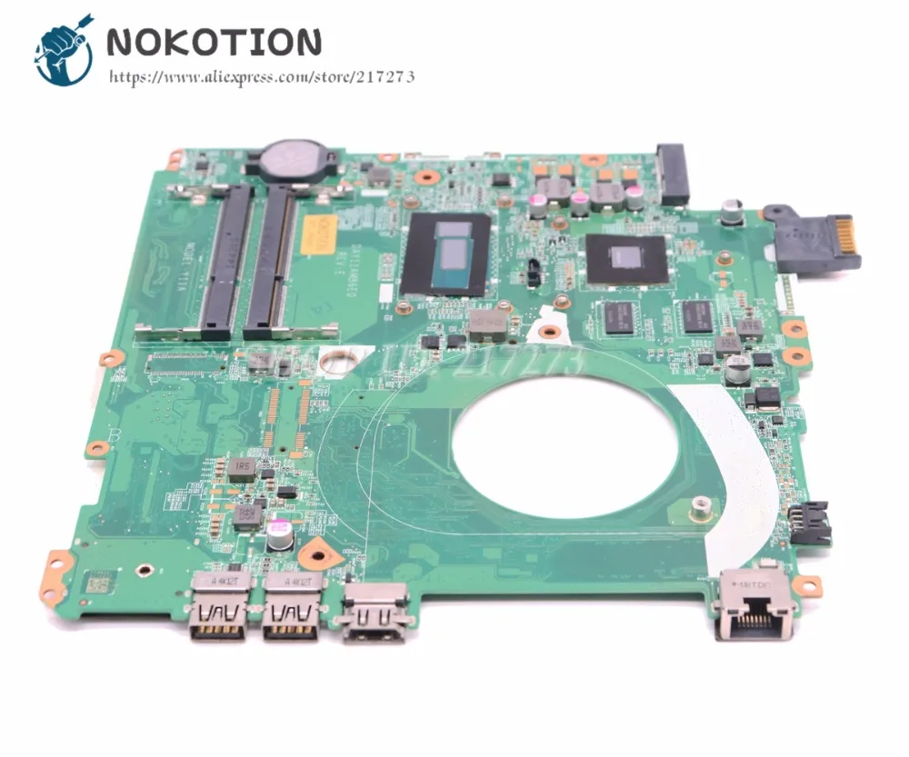 NOKOTION DAY11AMB6E0 794986-501 794986-001 для hp павильон 15 15-P Материнская плата ноутбука I7-5500U процессор GT840M графика