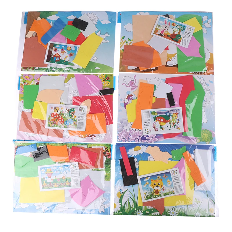 Детский подарок на день рождения DIY Мультяшные животные 3D эва пенный стикер