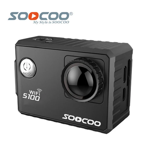 blackstandard SOOCOO на S100 4k WiFi NTK96660 30 м Водонепроницаемый Action Sports Камера Встроенный гироскоп с расширением gps(gps модель вариант - Цвет: blackstandard