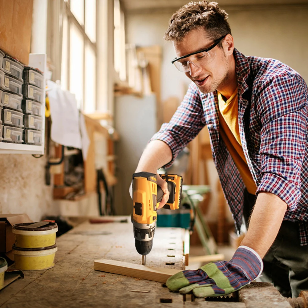 

DEKO GCD18DU2 18V Mini Power Driver LED Power Tool Variable Speed Cordless Drill Home DIY Electric Screwdriver 2 Lithium Battery