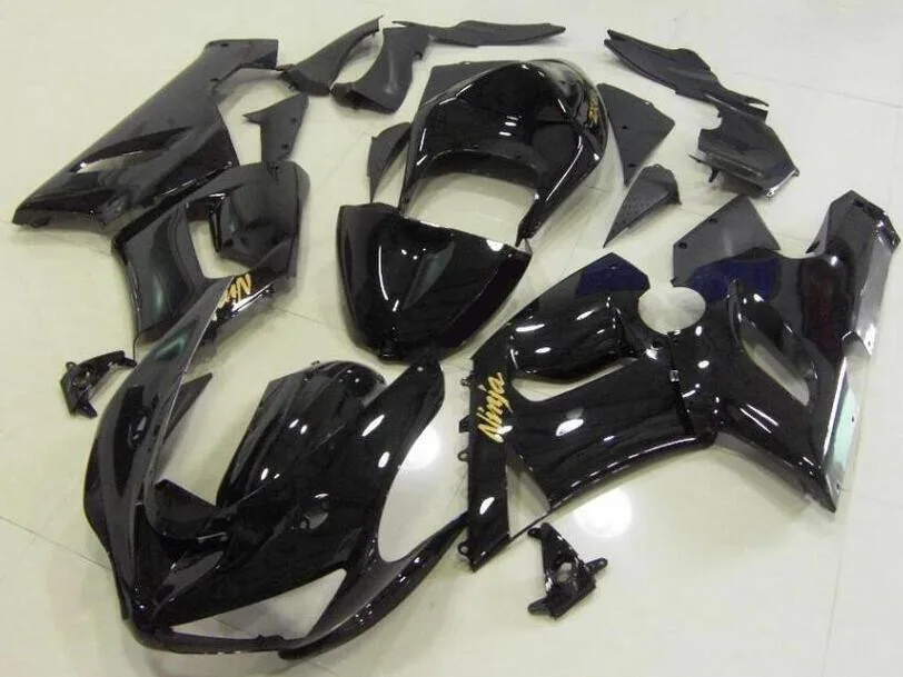 

New ABS Motorcycle Fairings Kit Fit for kawasaki Ninja ZX6R 636 2005 2006 05 06 6R ZX-6R Bodywork set custom black golden