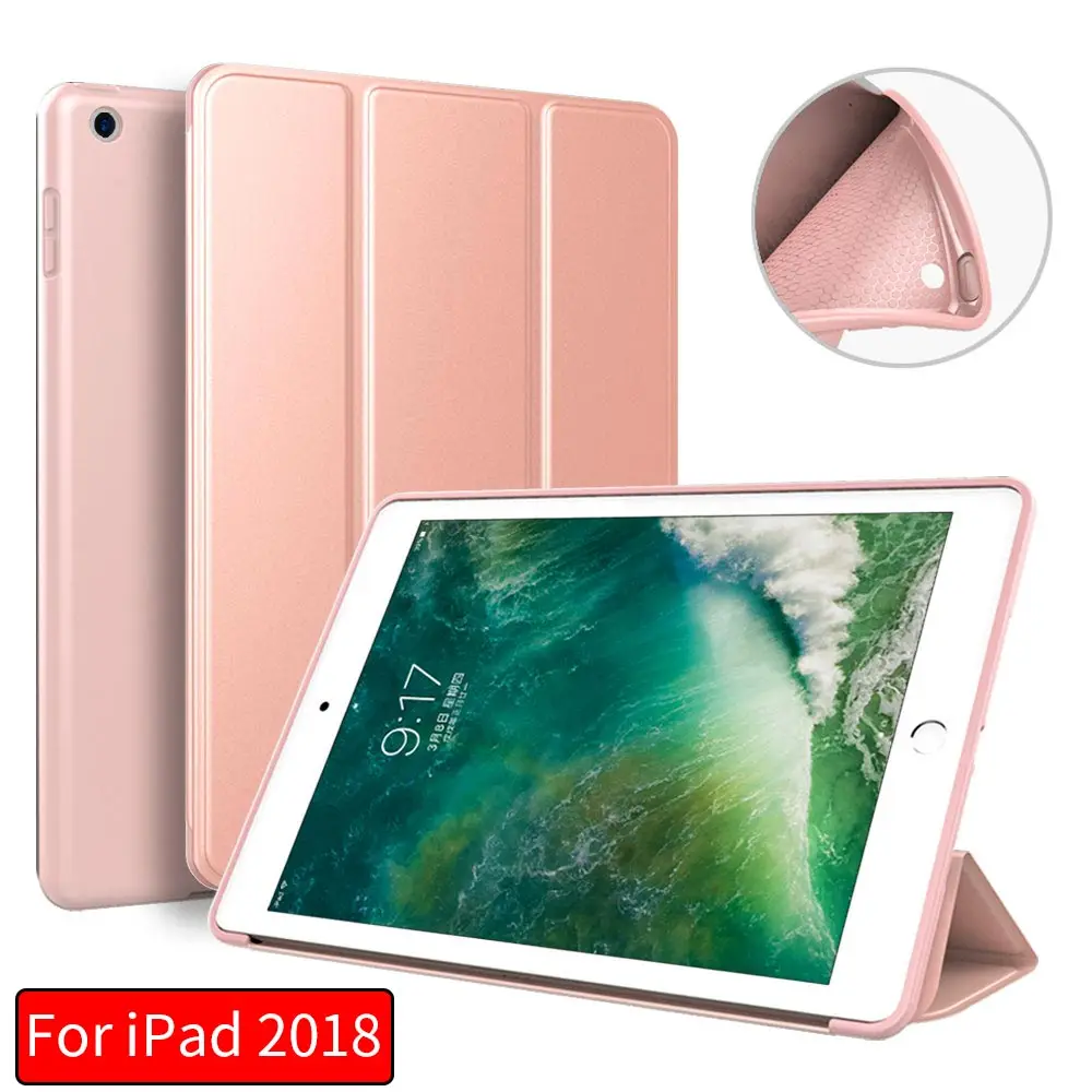 Для ipad 2018 все включено ТПУ силикагель спящий Пробуждение для Apple чехол 9 7 дюймов